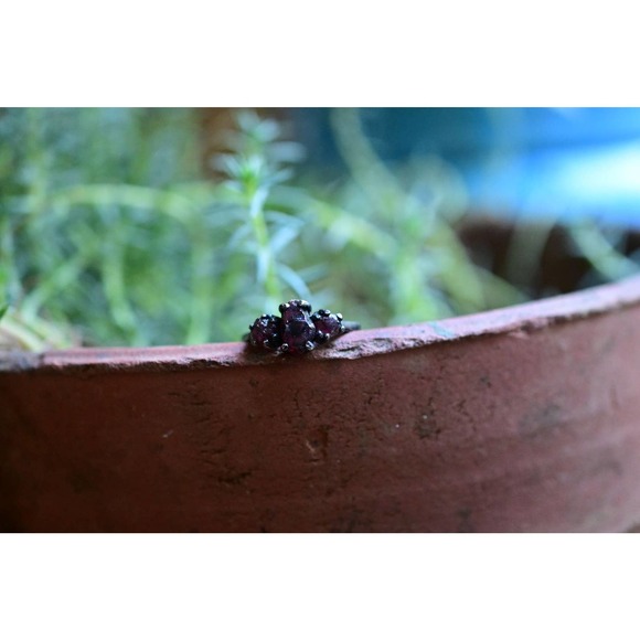 Red Ruby Ring, Size 8 Ruby Gemstone Ring, Solid Sterling Silver, Avello - Picture 5 of 5